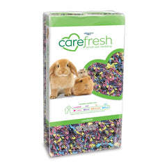 Carefresh Confetti naturel en papier, litière douce pour petits animaux.