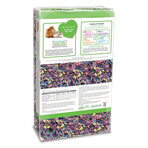 Texture moelleuse de Carefresh: litière en papier pour animaux, douceur.
