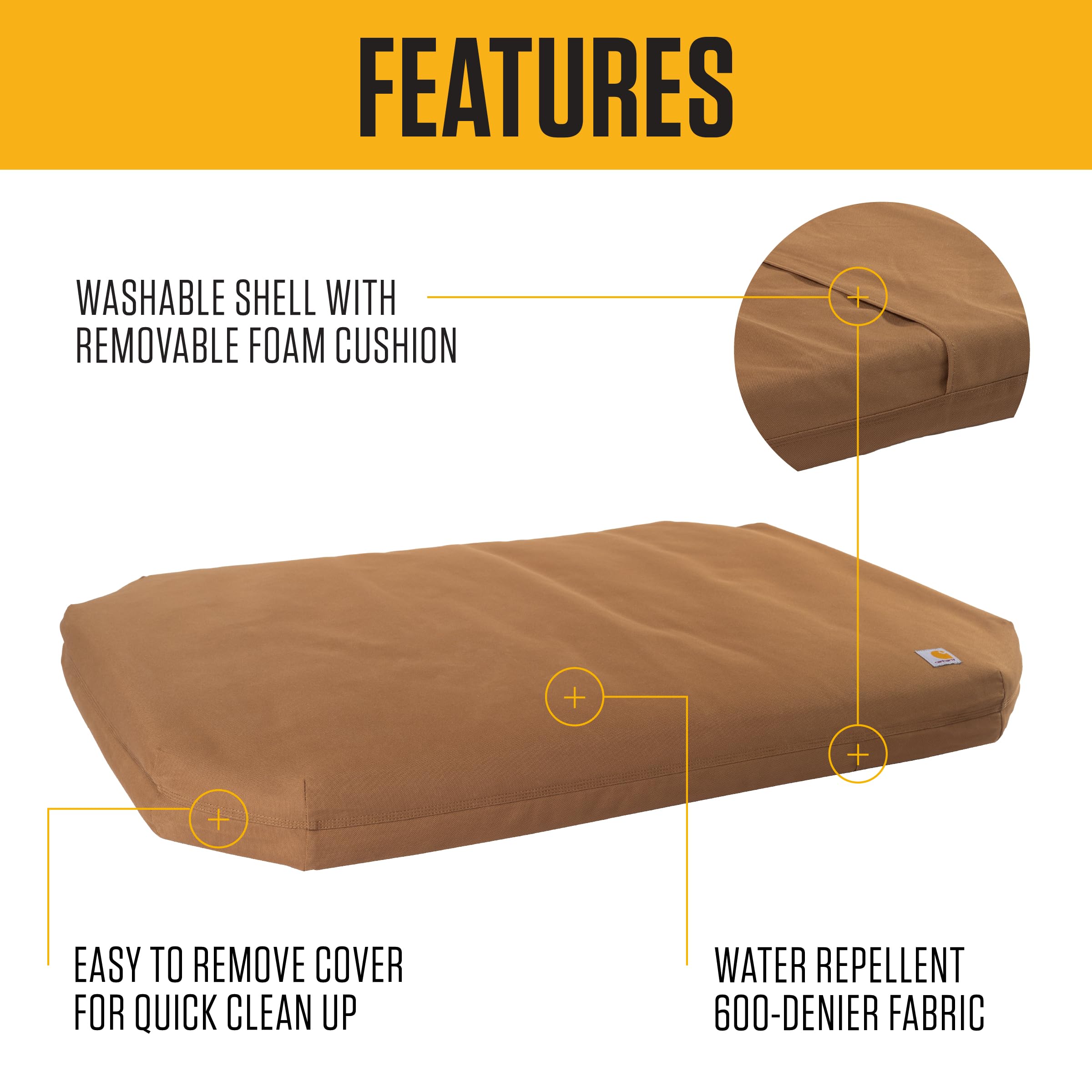 Carhartt Field Dog Bed avec imperméabilite qui évite l’humidité