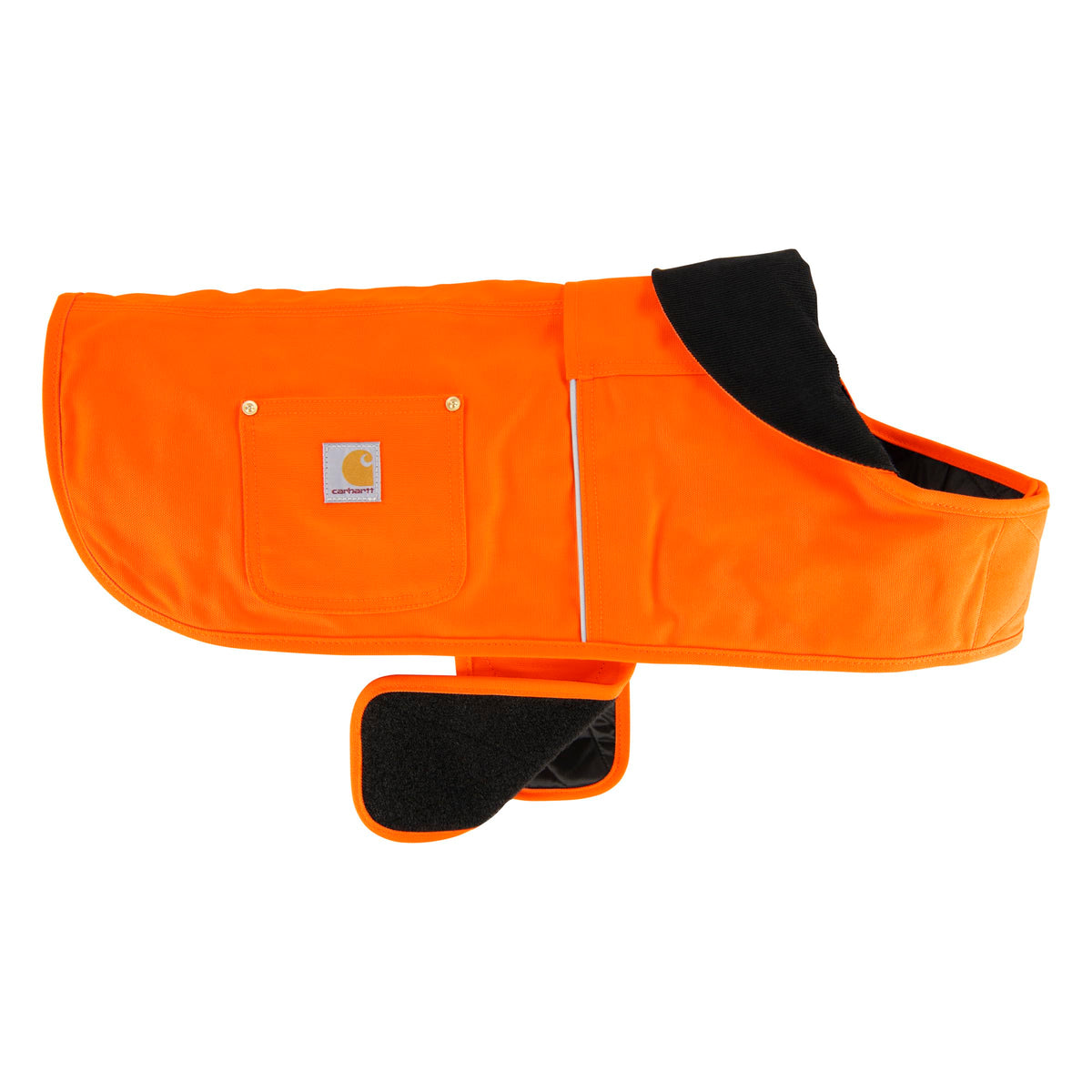 Manteau Carhartt pour chien vue avant, protège du vent et du froid.