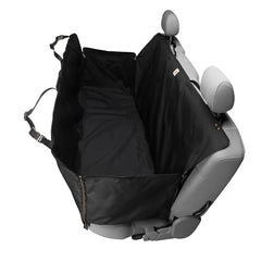 Barrière Carhartt pour chien à l'arrière, sécurité accrue pendant les trajets.