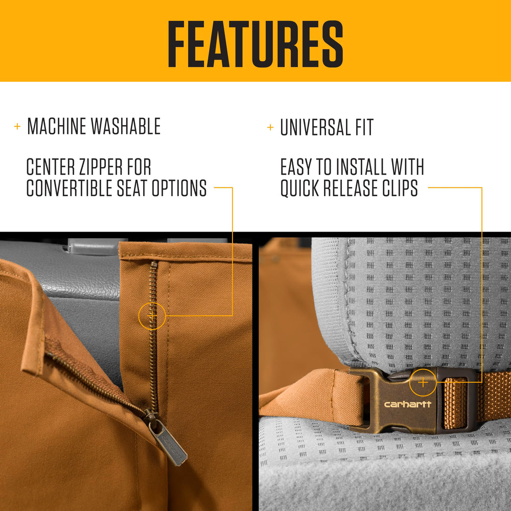 Panneaux latéraux Carhartt, maintien stable et sécurité renforcée.