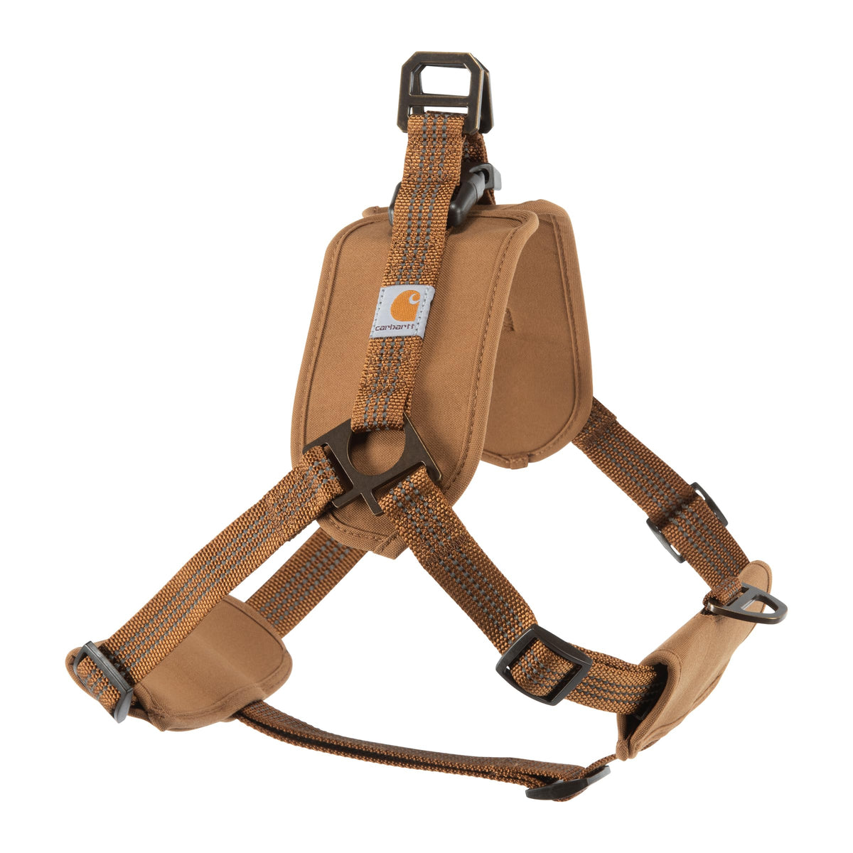 Harnais Carhartt en nylon duck avec attache dorsale, confort et contrôle lors des sorties.