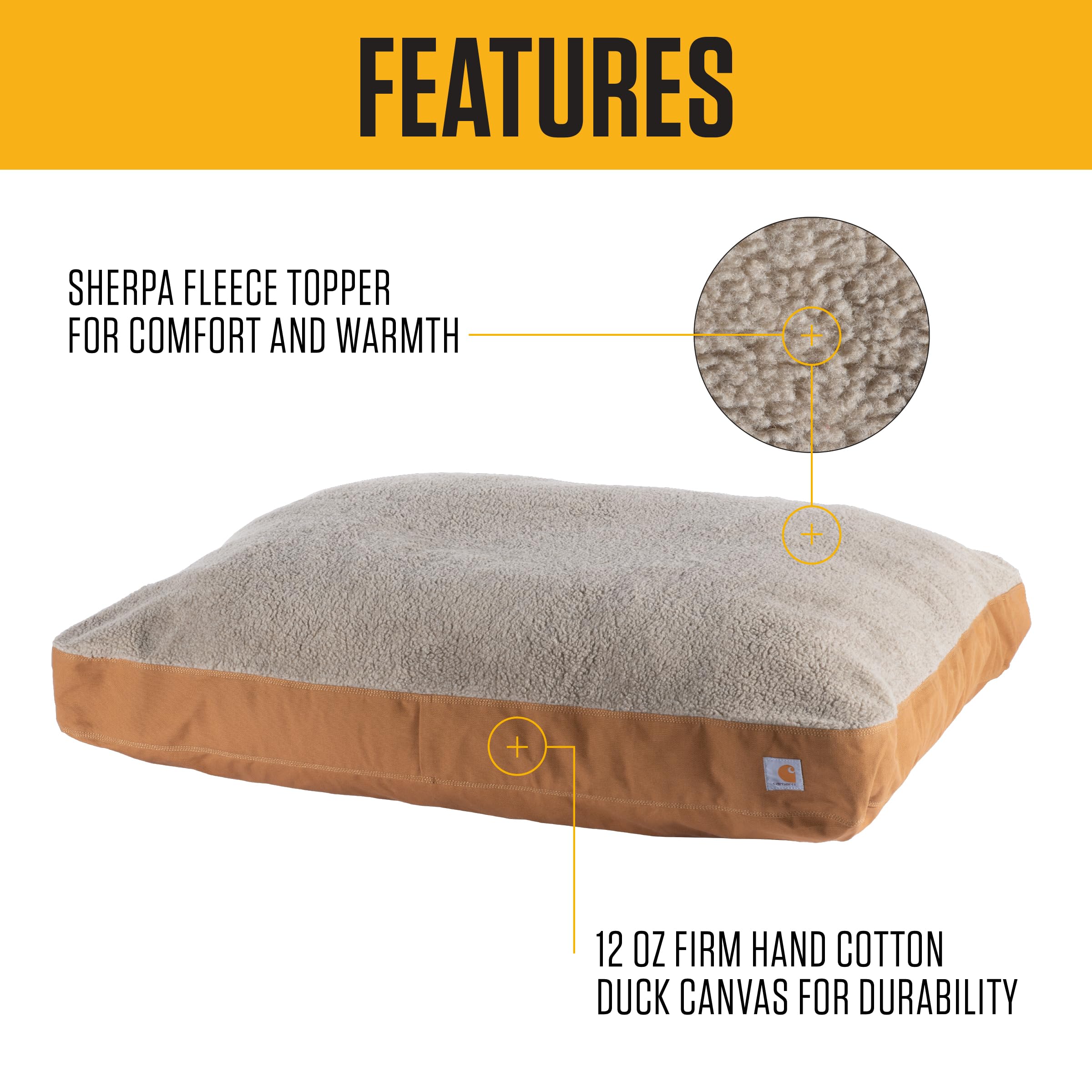 Lit Carhartt en toile durable, base résistante