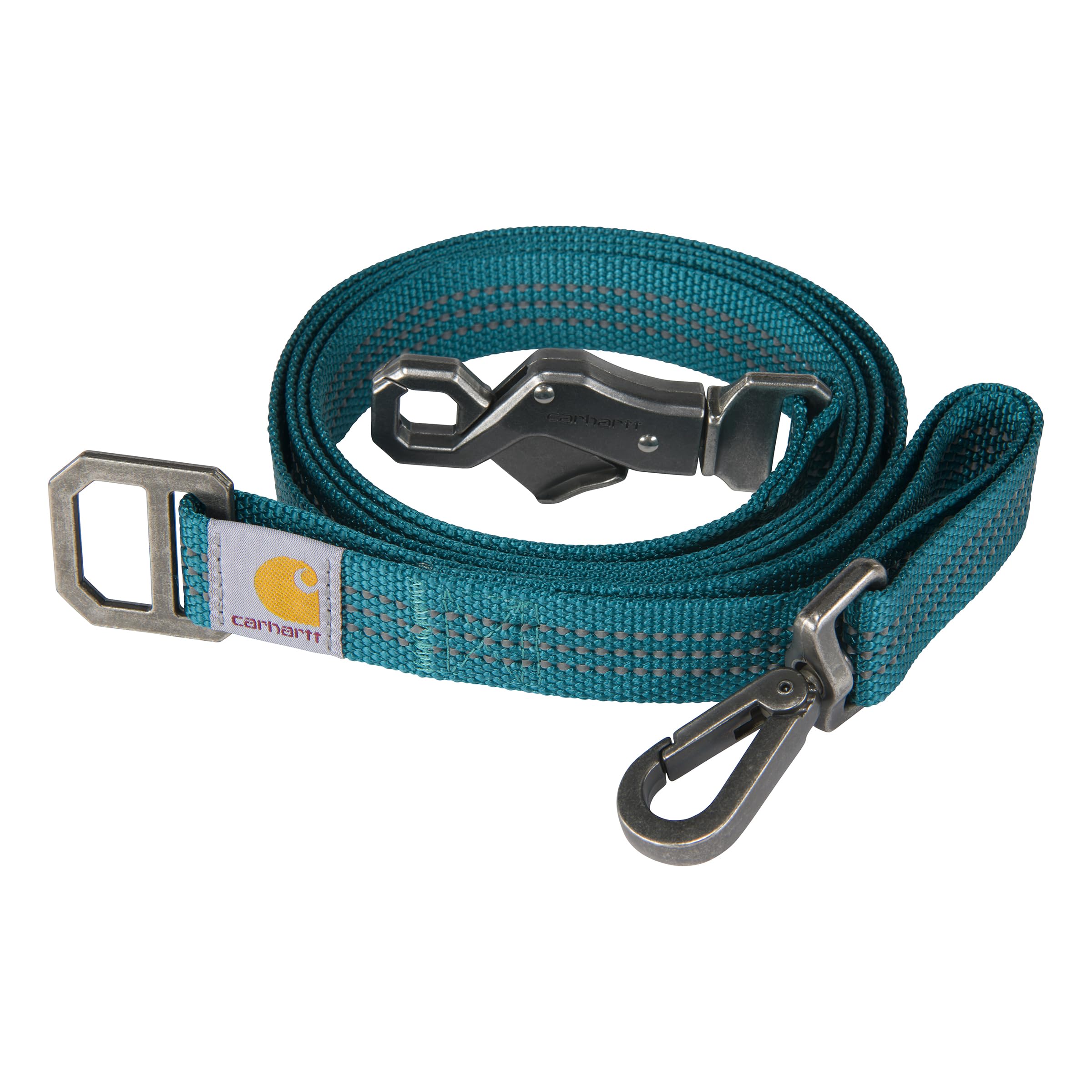 Longe Carhartt en nylon durable pour chien, démontrant sa robustesse pour des promenades quotidiennes.