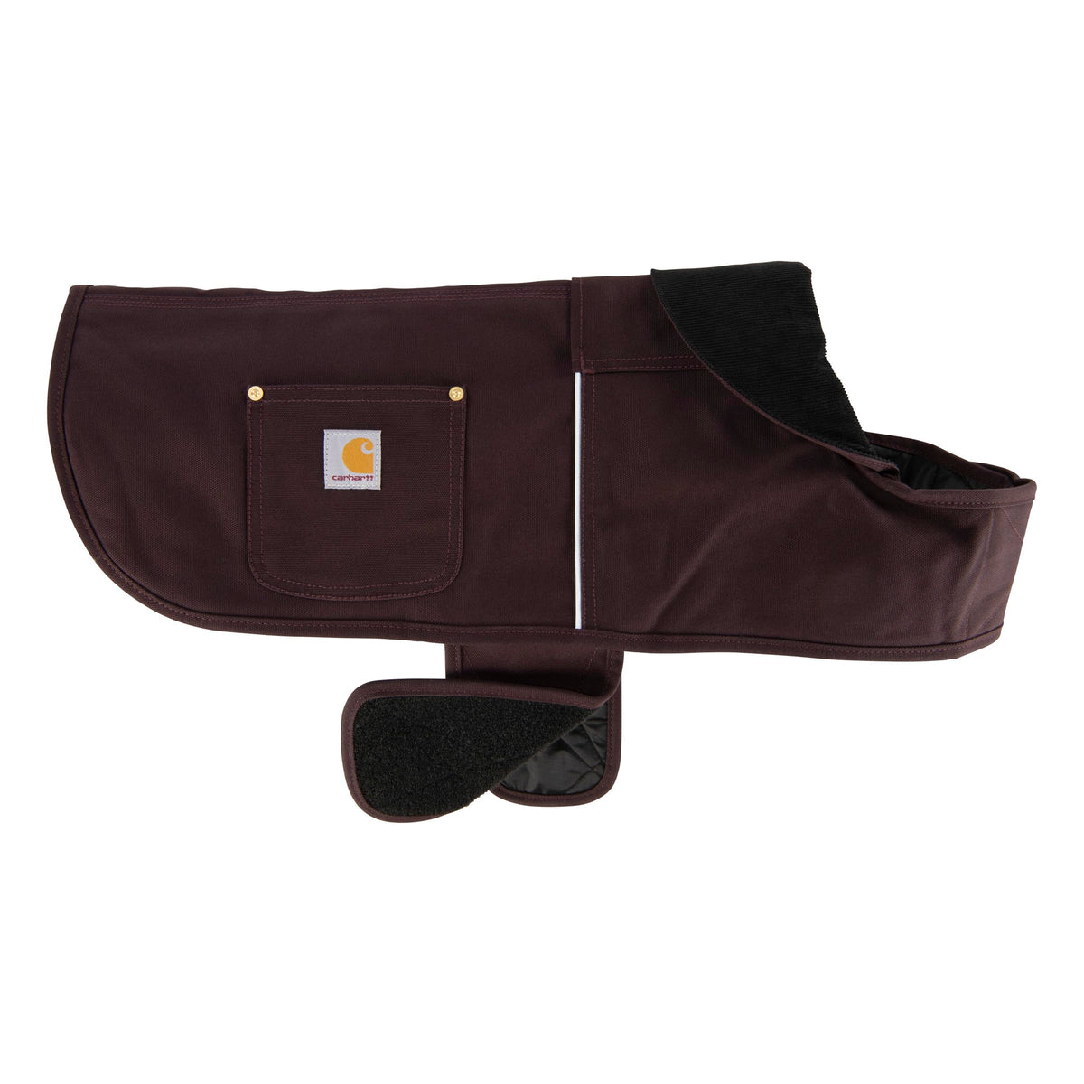 Veste Carhartt pour chien avec isolation, idéale par temps froid et humide.