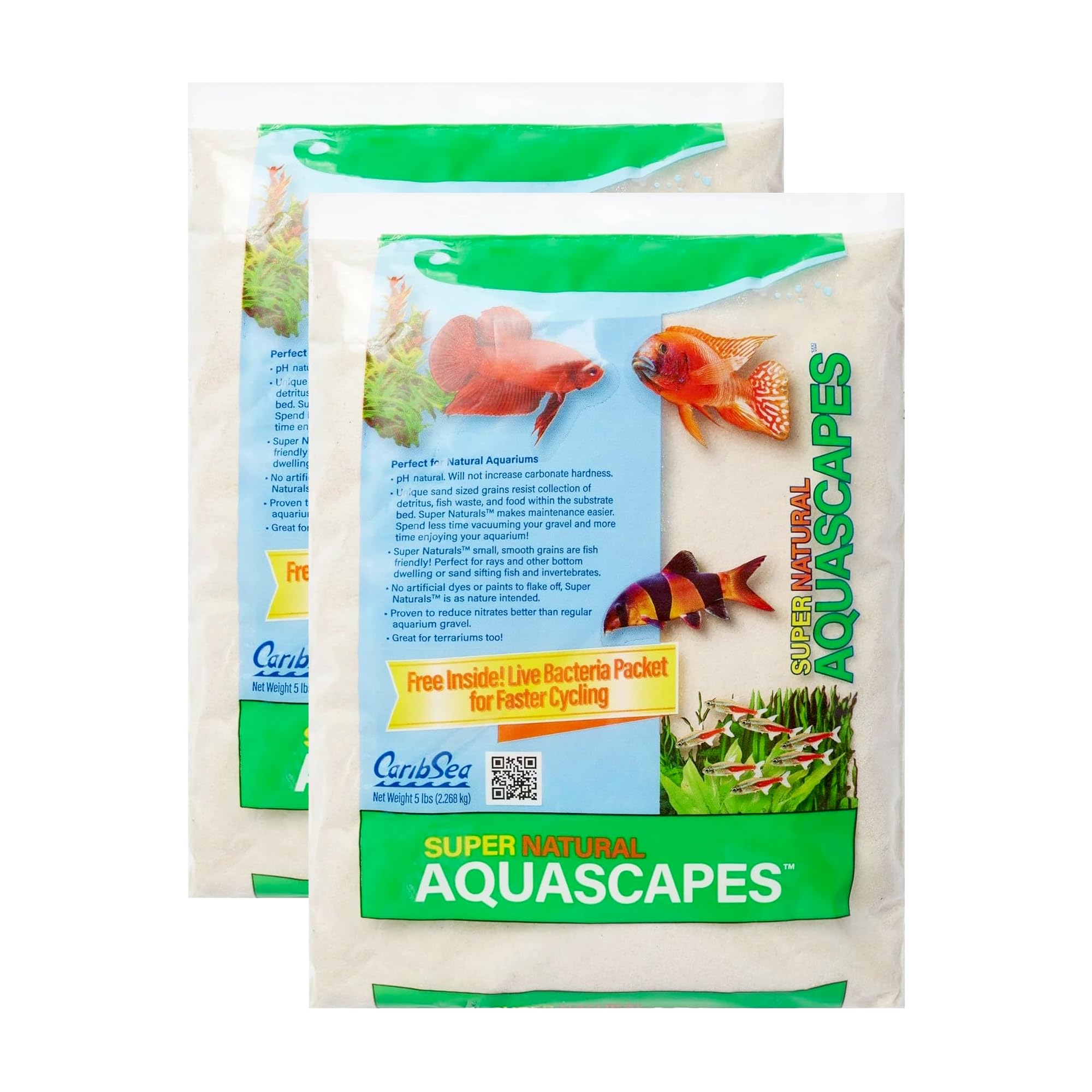 Carib Sea sable lunaire pour aquarium, couleur naturelle et ambiance dramatique