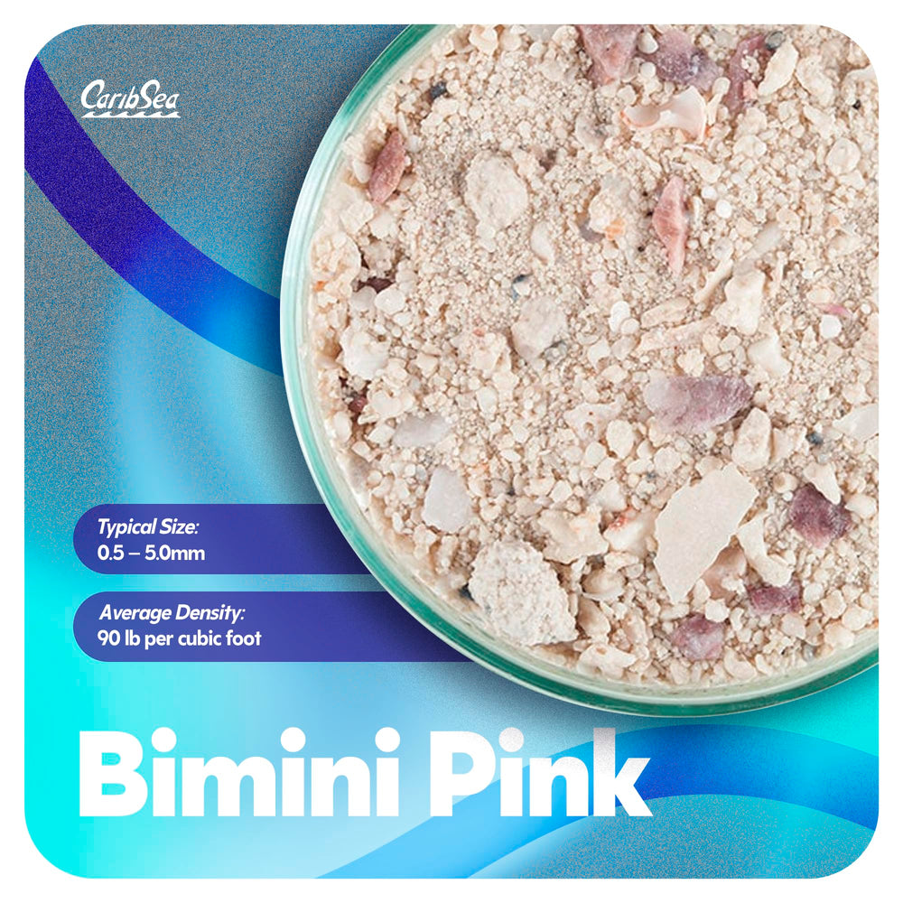 CaribSea Arag-Alive Bimini Pink – pH stable sans altérer la chimie.