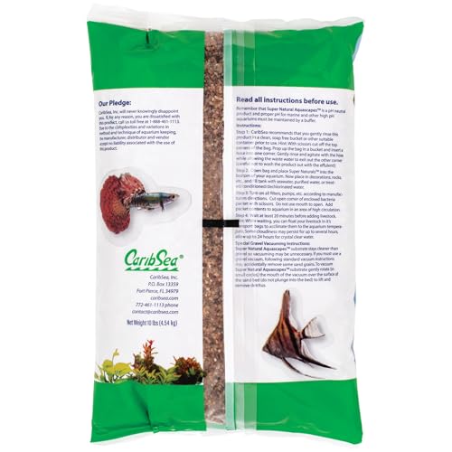 Carib Sea Peace River, gros plan sur grains texturés favorisant filtration biologique