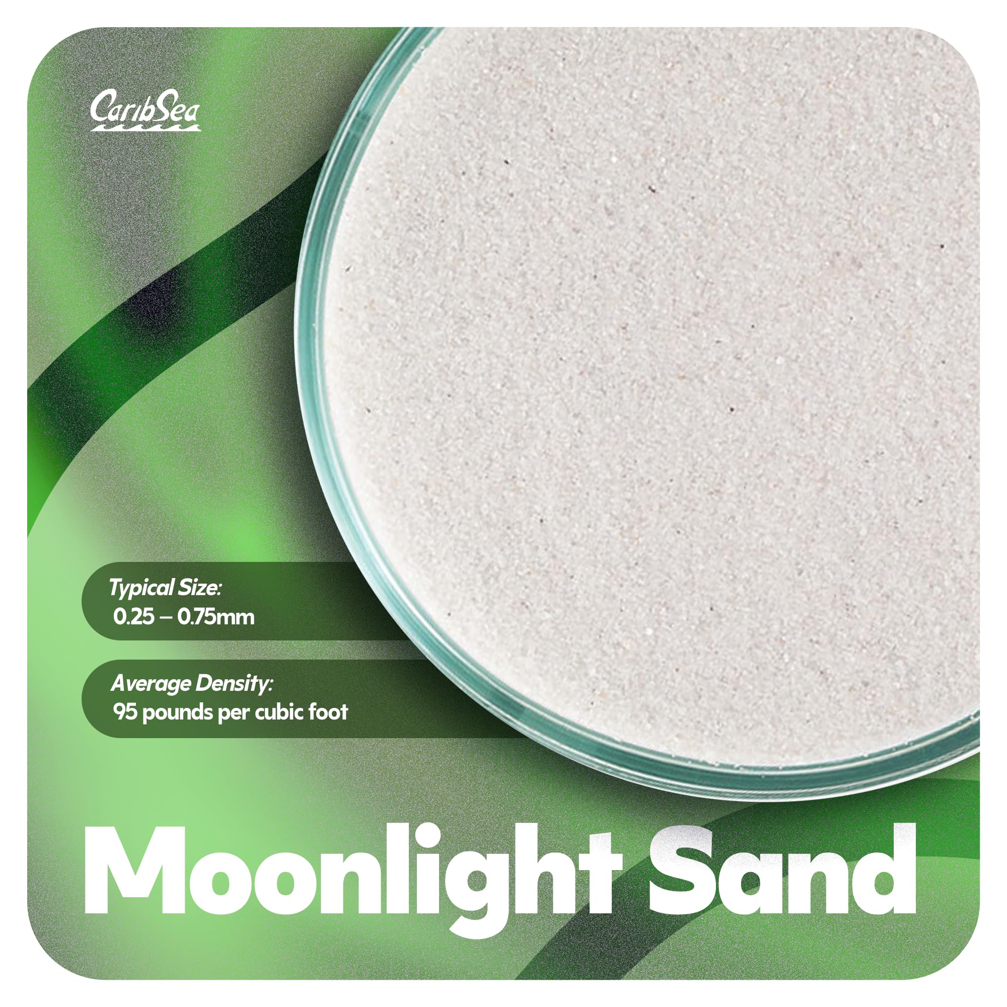 Sable Moonlight Carib Sea convient à eau douce et à l'eau salée.