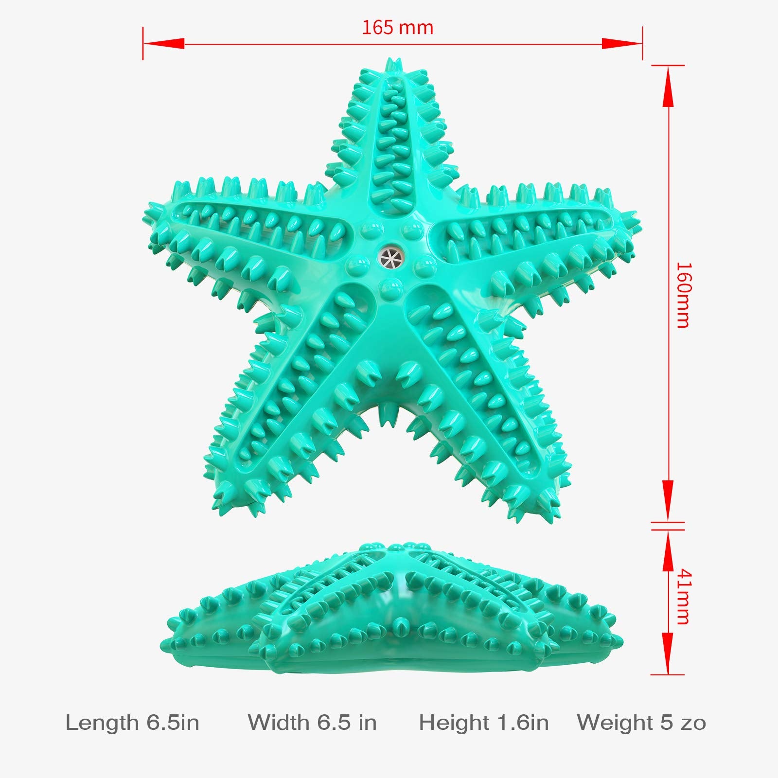 Carllg jouet dentition étoile mer grand: durabilité adaptée aux chiens de grande taille.