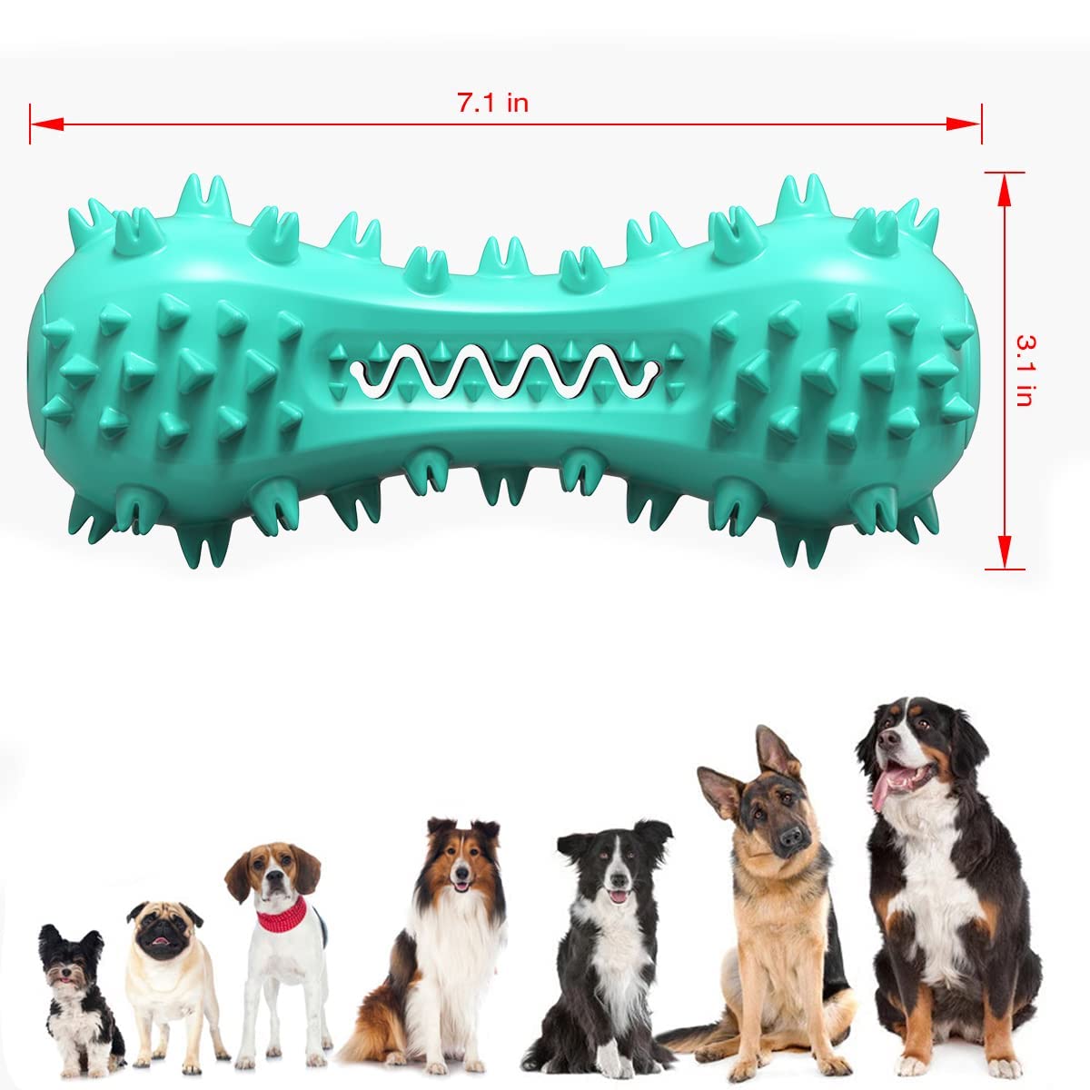 Carllg jouet durable pour chien résistant aux morsures agressives
