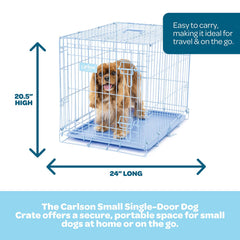 Carlson Cage bleu avec bac amovible et lavable pour facilité d’entretien