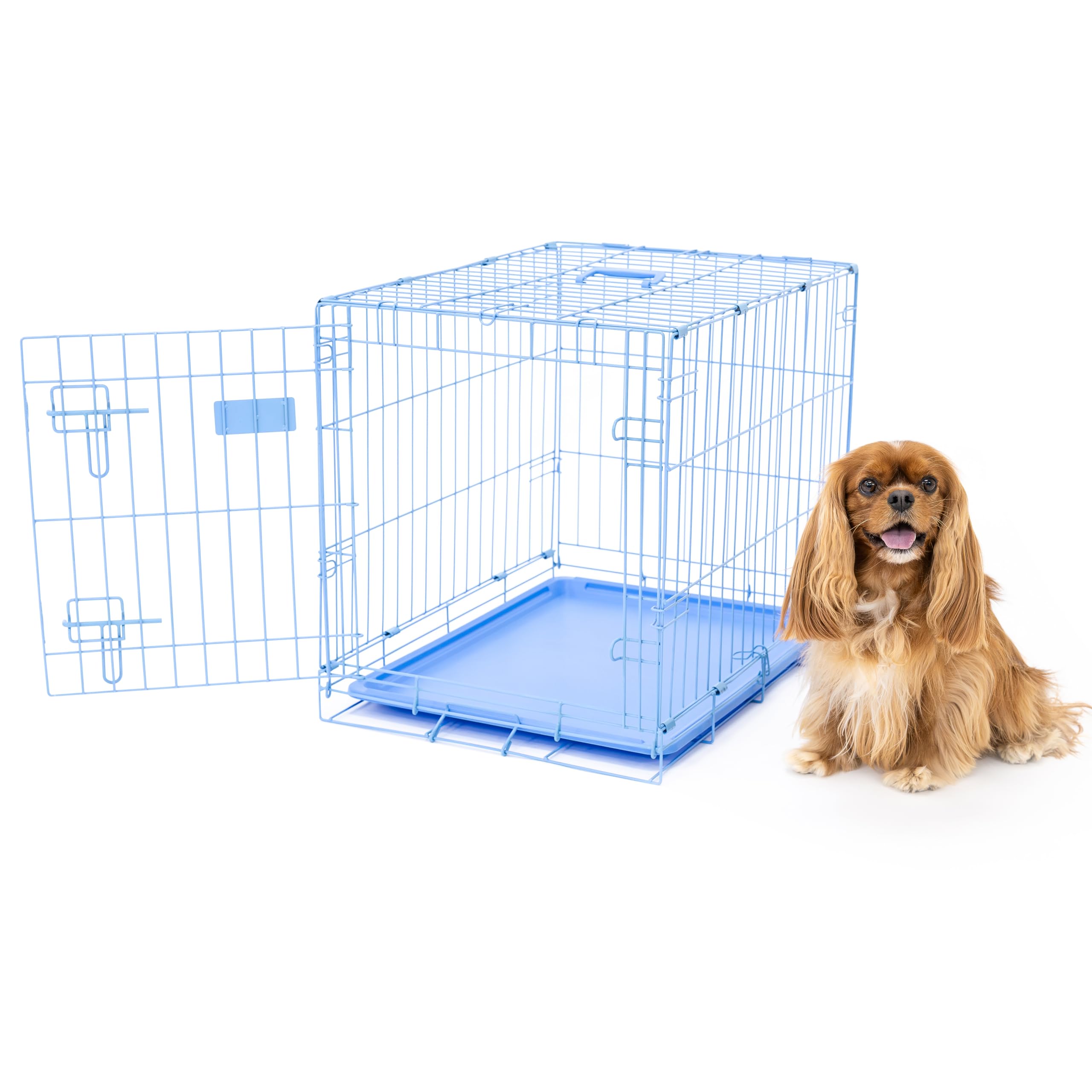 Carlson Cage bleu avec porte simple pour voyages sûrs