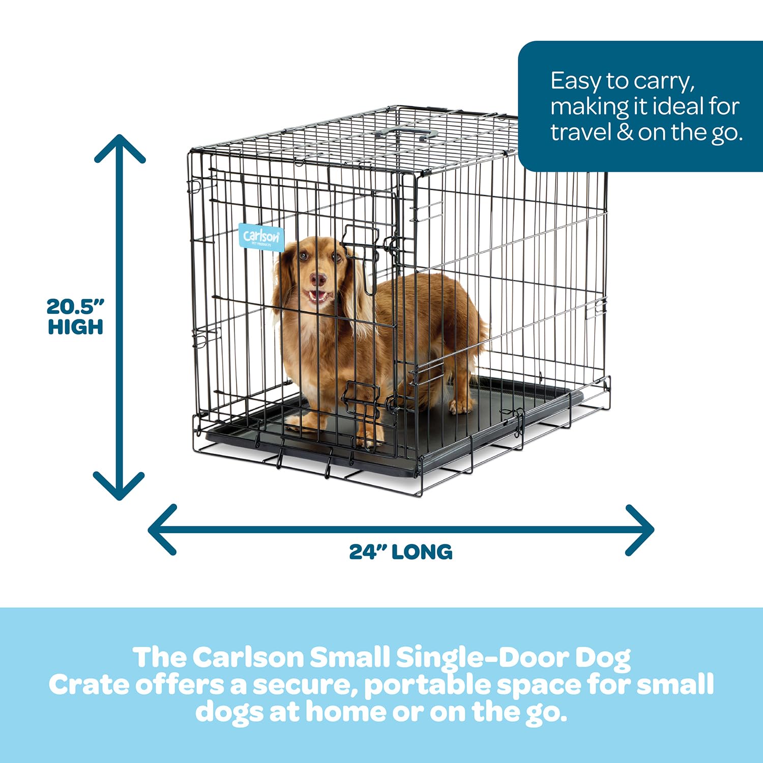 Carlson Pet Products pan amovible et lavable pour entretien rapide.