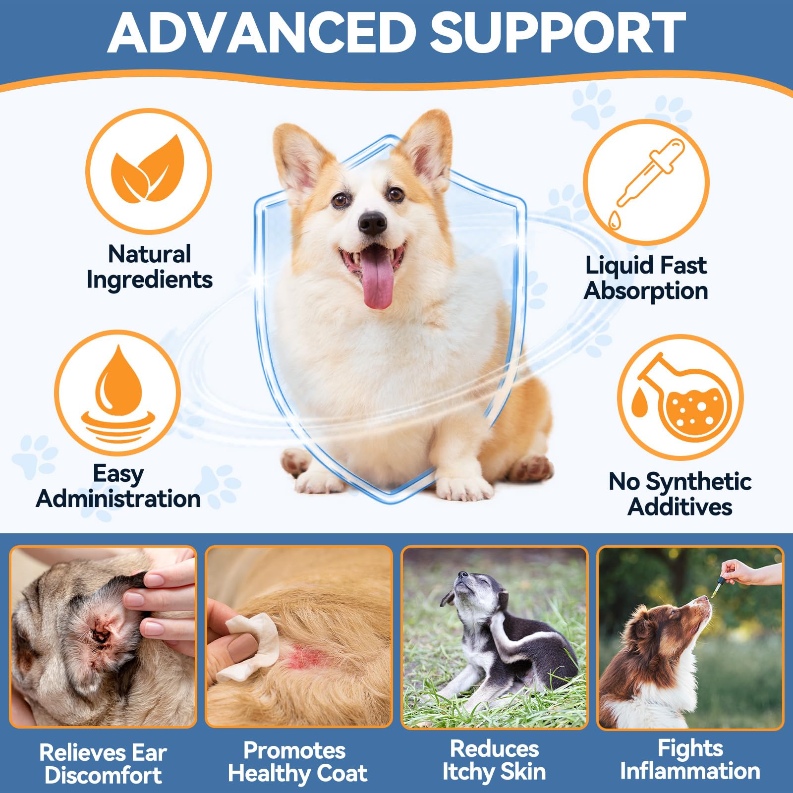 Carmelie application directe levure chien, solution pratique pour apaiser rapidement l'inconfort.