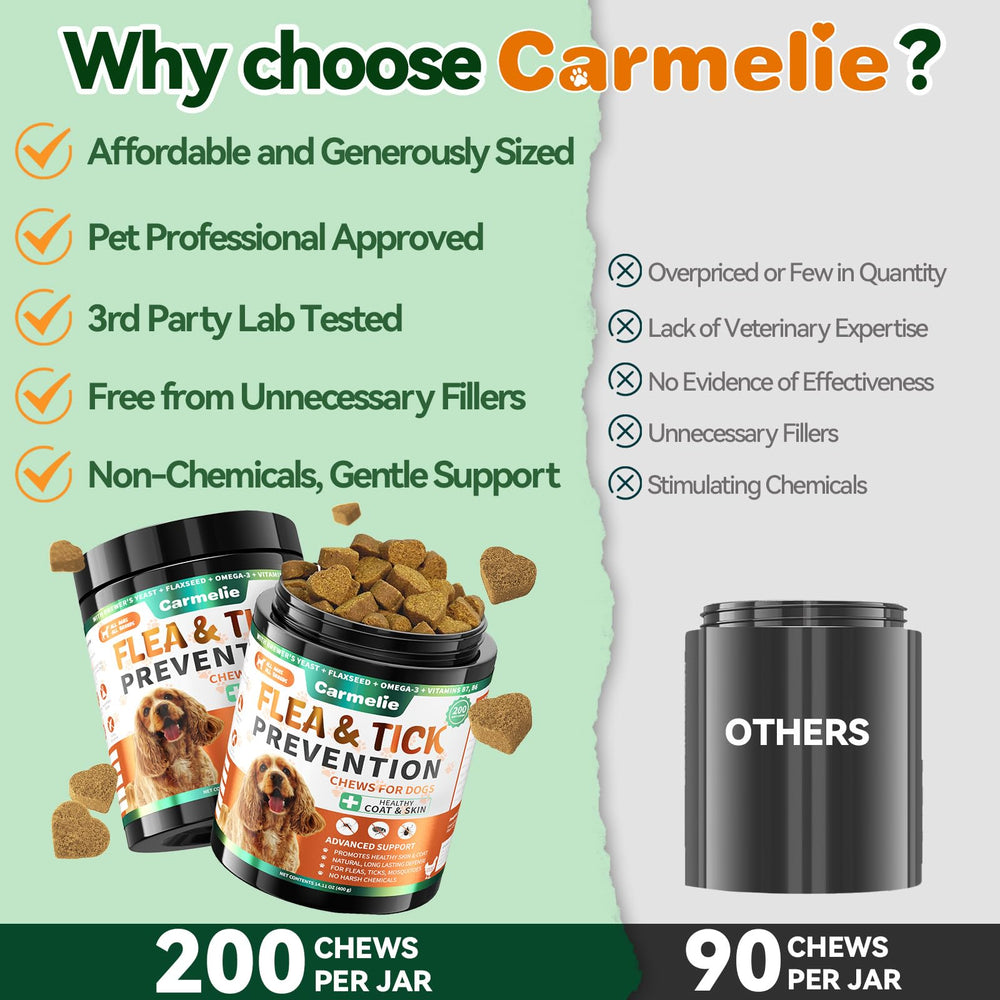 Carmelie adaptée pour chiots et chiens adultes.