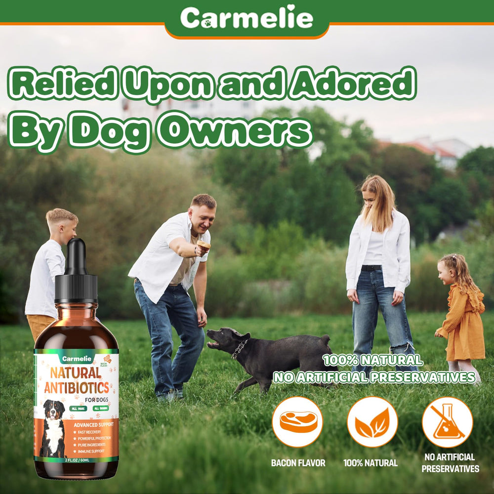 Saveur bacon Carmelie pour chien, administration simple.