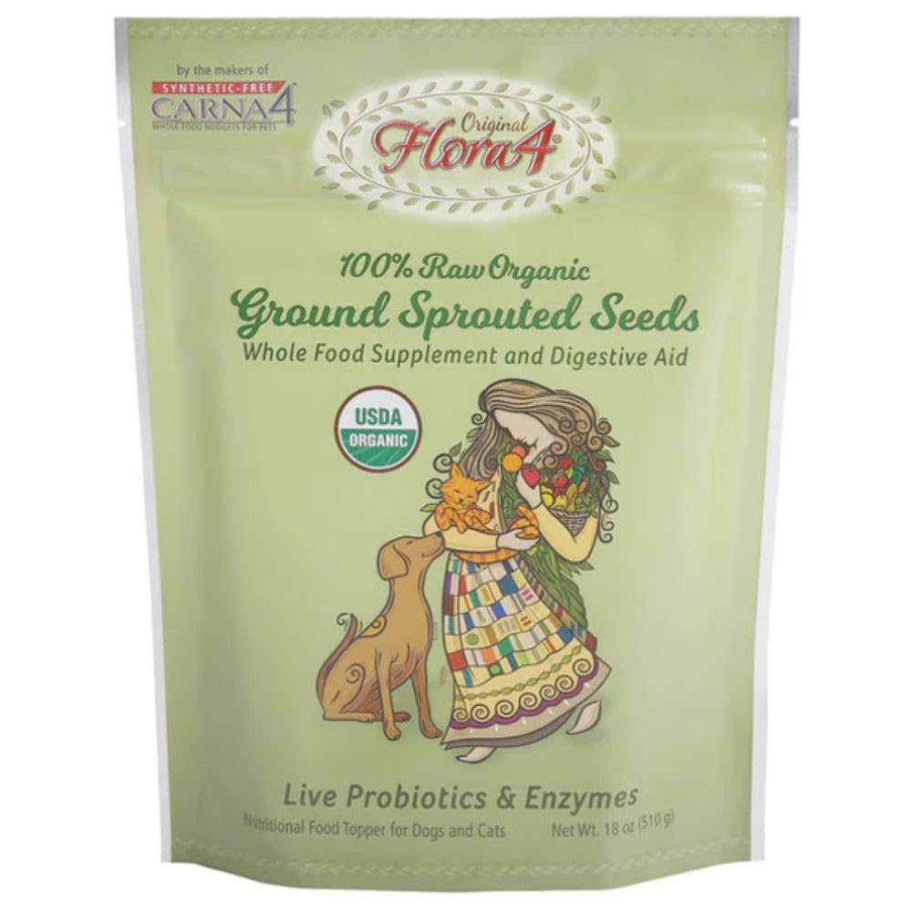 CARNA4 Flora4 — versement sur repas, soutien digestif naturel pour chiens et chats.