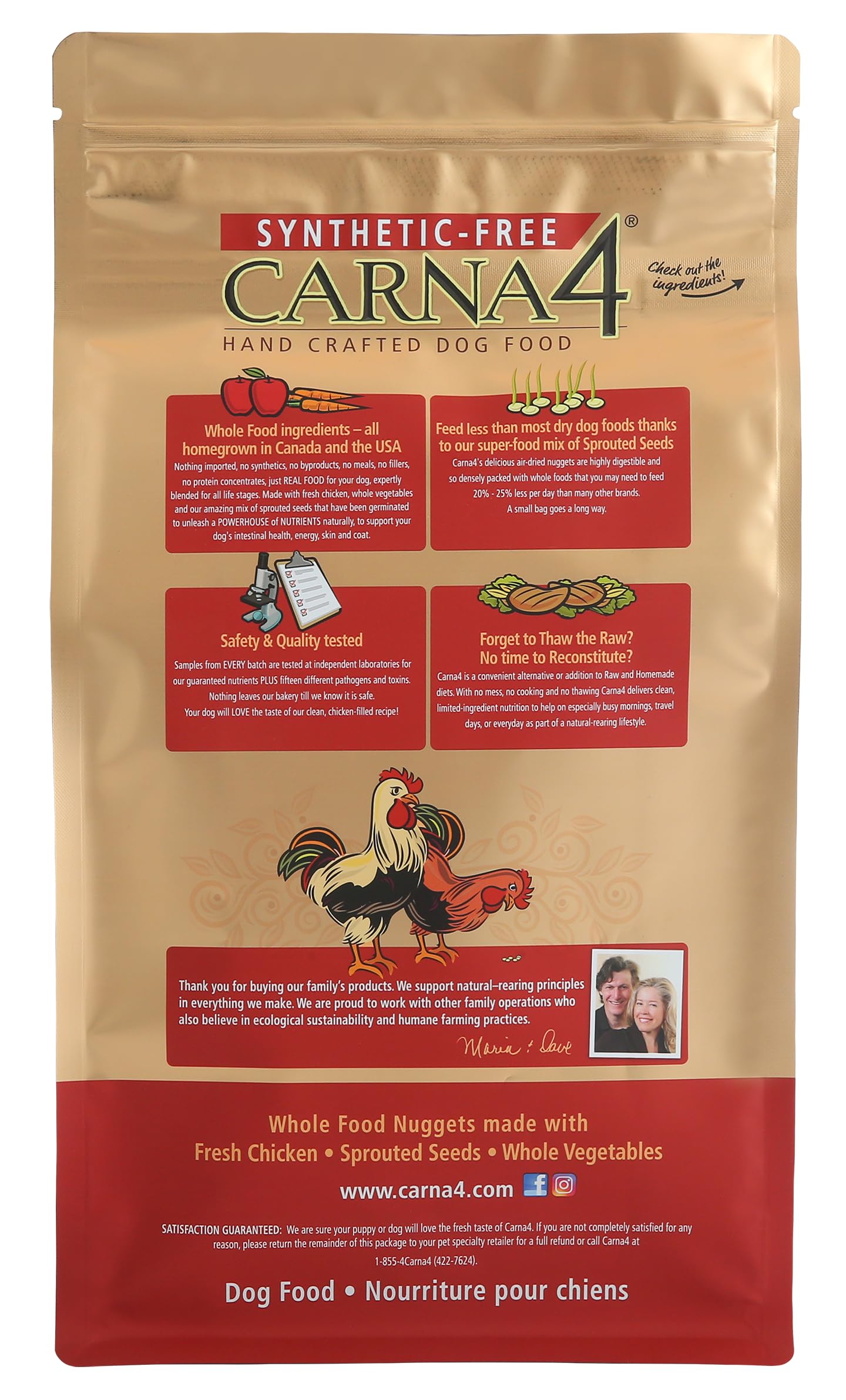 Carna4 probiotiques vivants et enzymes actifs – soutien digestif potentiel.