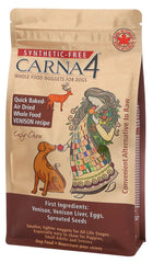 CARNA4 Venaison – croquettes sèches à l’air, soutien digestif et énergie naturelle.