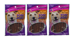 Carolina Prime jerky de porc trio, 170 g, récompense parfaite pour l'entraînement.