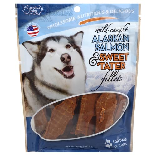 Carolina Prime Pet ingrédients saumon sauvage d'Alaska et patates douces naturelles.