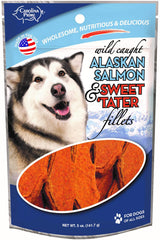 Carolina Prime Pet – sachet 5 oz saumon et patate douce, récompense savoureuse pour chien.