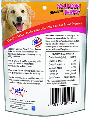 Carolina Prime Pet friandise saumonée, texture tendre idéale pour récompenser.