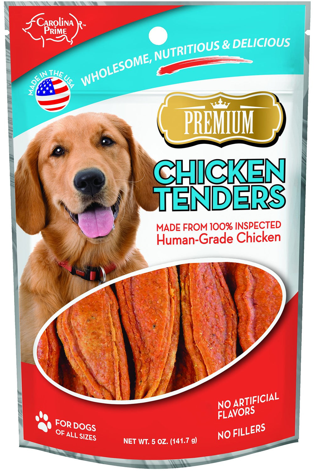 Carolina Prime Pet Tendres au poulet, sachet 4oz, récompenser pratique et savoureuse pour chiens