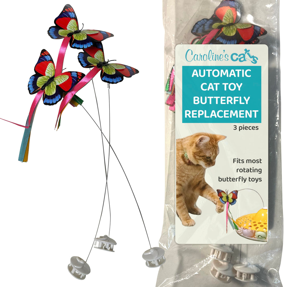 Caroline's Cats – Remplacement papillon pack 3 compatibles, remplacement rapide et simple.