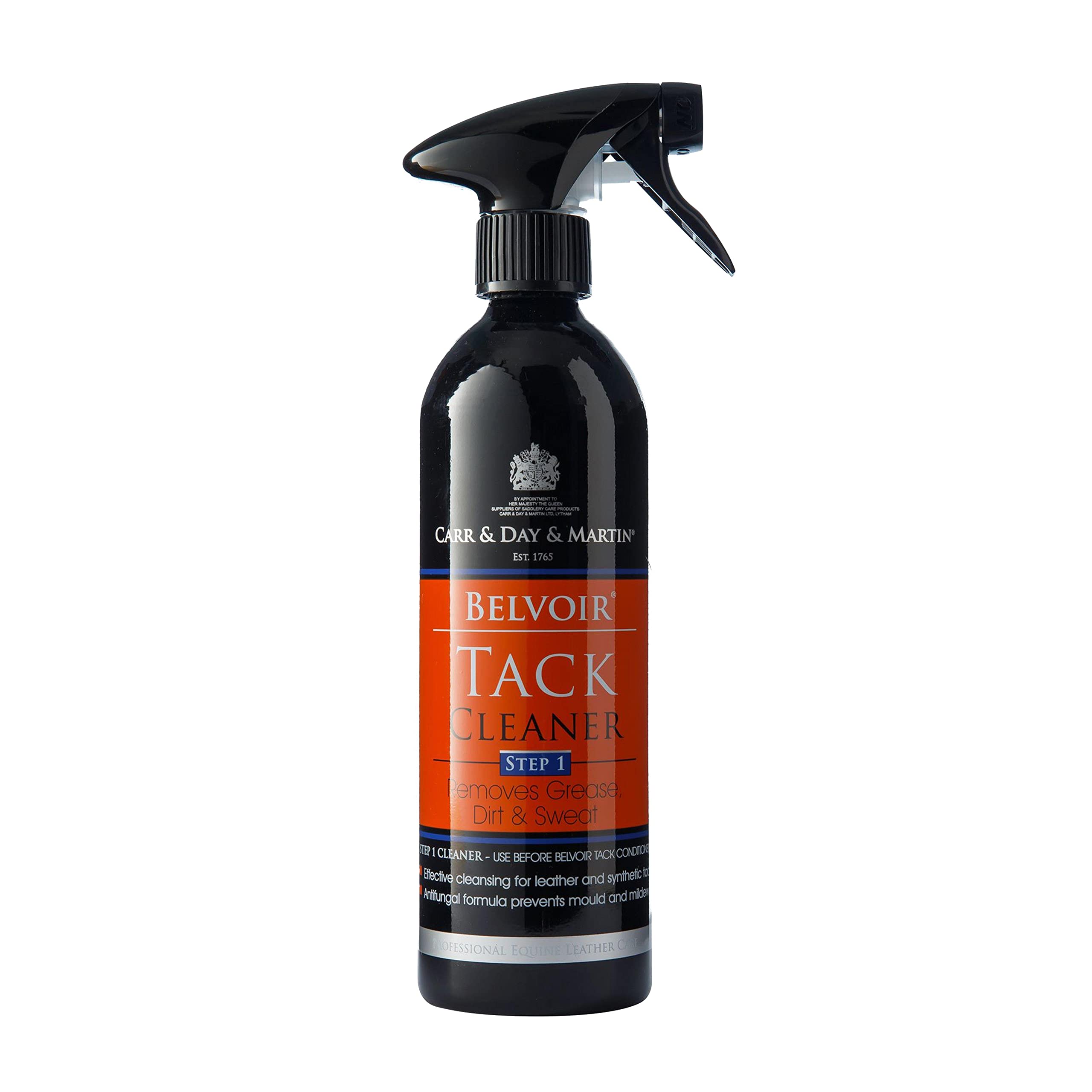 Carr & Day & Martin Belvoir Tack Cleaner Étape 1 : bouteille prête à nettoyer le cuir.