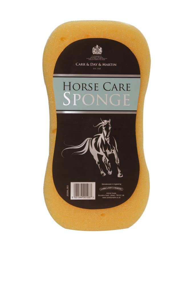 Éponge Carr & Day & Martin pour cheval : nettoyage en douceur et efficacité.