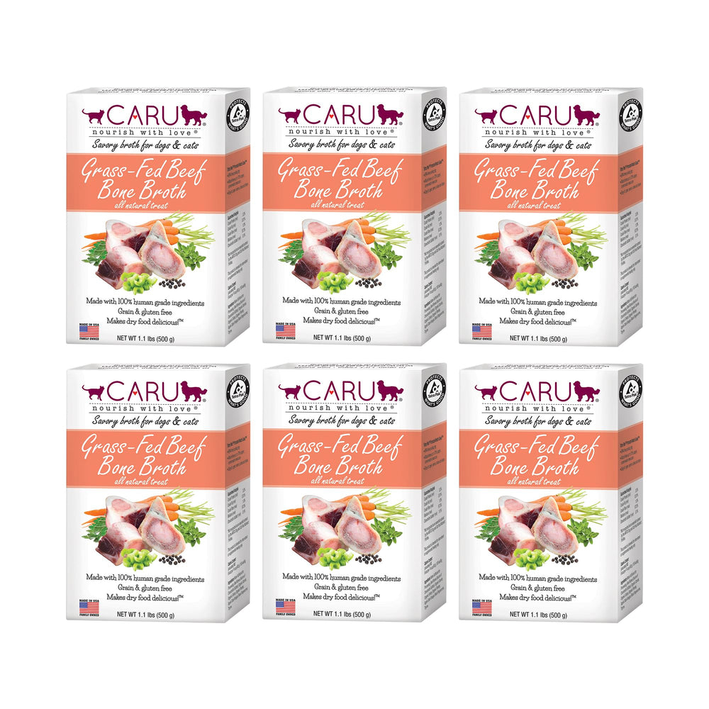Caru bouillon d'os de bœuf pour chien, protéines pour muscles solides.