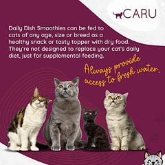 Caru Daily Dish Chicken Smoothies, sans-additifs; recette naturelle pour chats exigeants