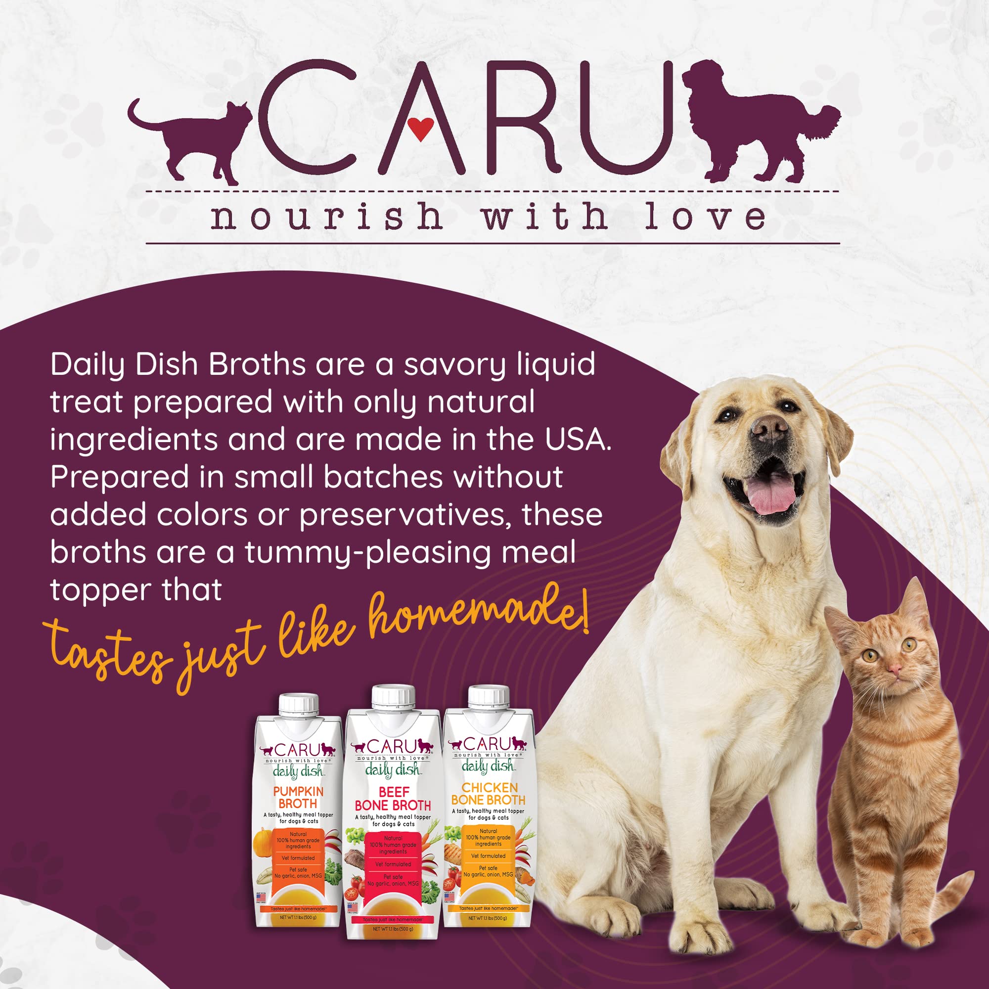 Caru Daily Dish – emballage pratique 12-pack, prêt à l’emploi.
