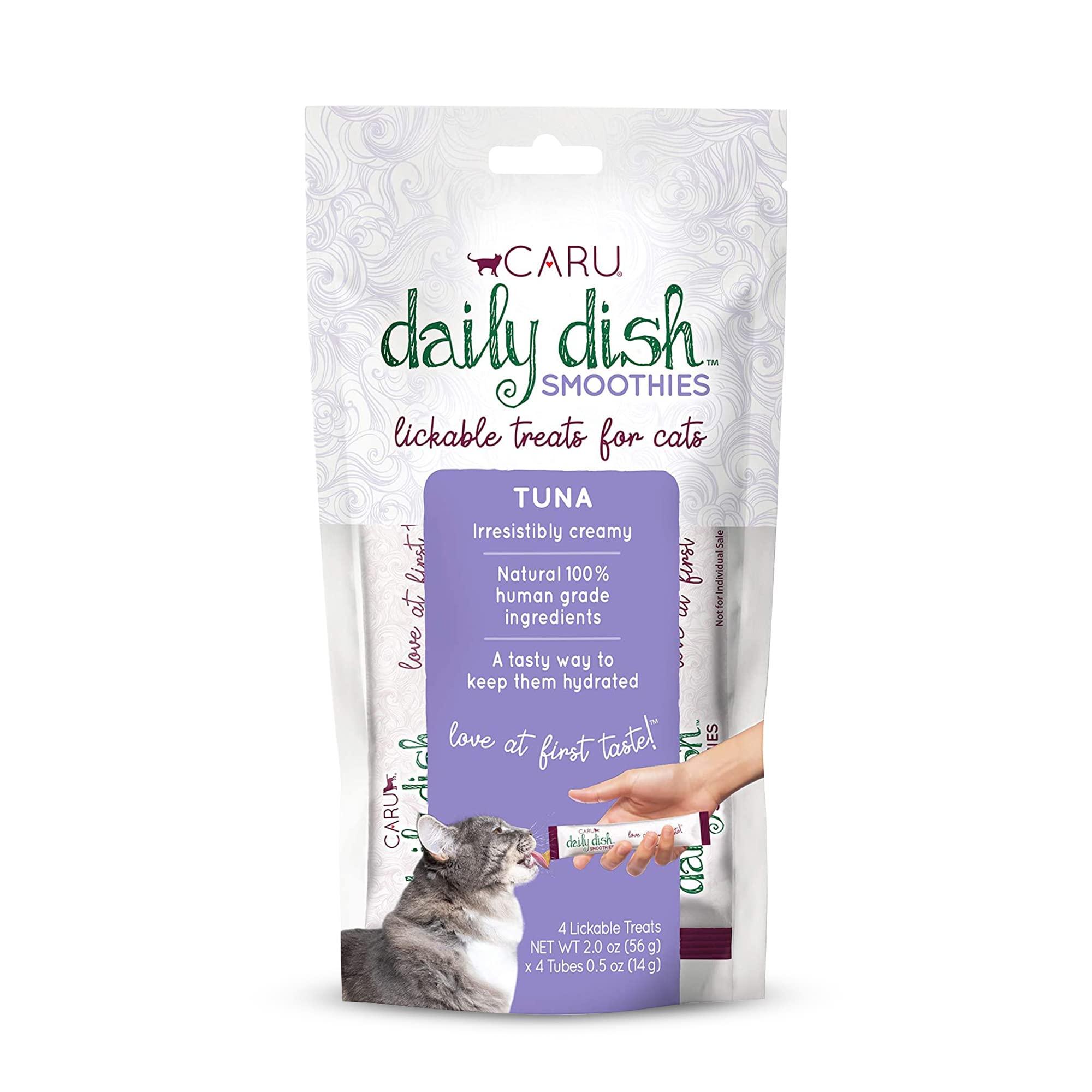 CARU Daily Dish thon-tubes-chat : friandises pratiques à servir.