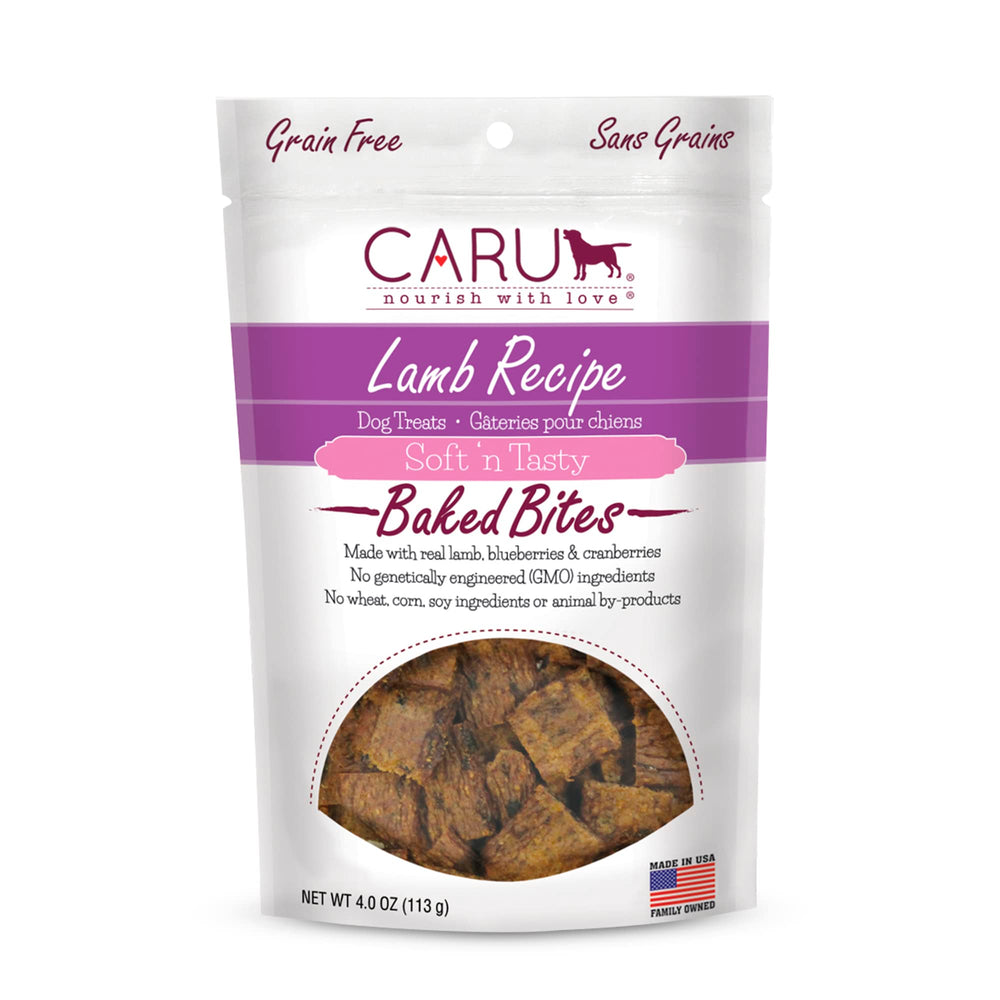 Caru Soft-n-Tasty bouchées d'agneau aromatiques idéales pour l'entraînement.