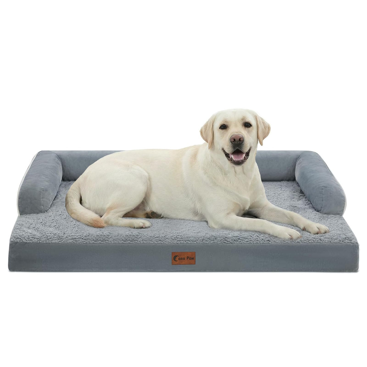 Casa Paw lit orthopédique XL avec mousse ondulée, soutien des articulations.