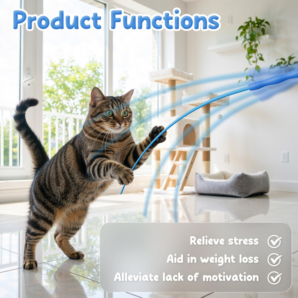 Casfuy bâton teaser – matériau sûr et durable pour chats exigeants.