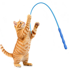Casfuy bâton teaser en silicone pour chat, stimulation interactive et sûre.