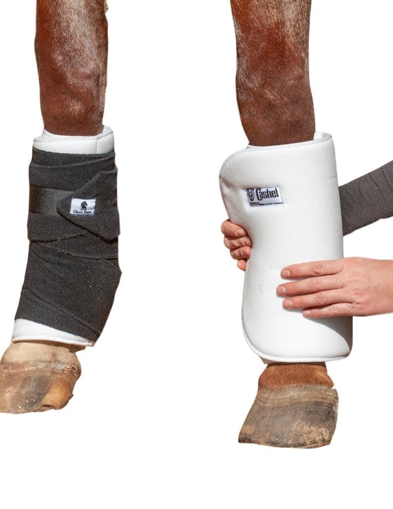 Cashel No Bow Bandage Wrap 18, bandage sans noeud protégeant les jambes du cheval.