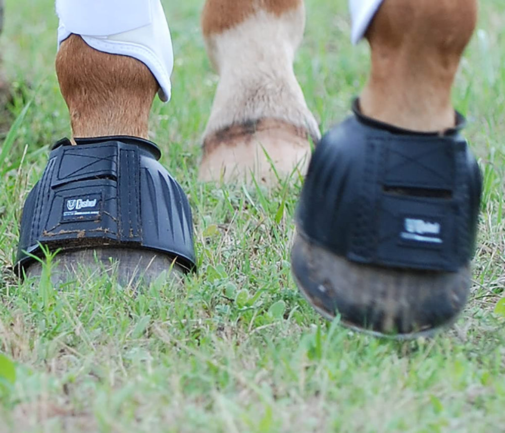 Cashel bottes de maintien en caoutchouc noir, taille L, faciles à nettoyer après les séances.