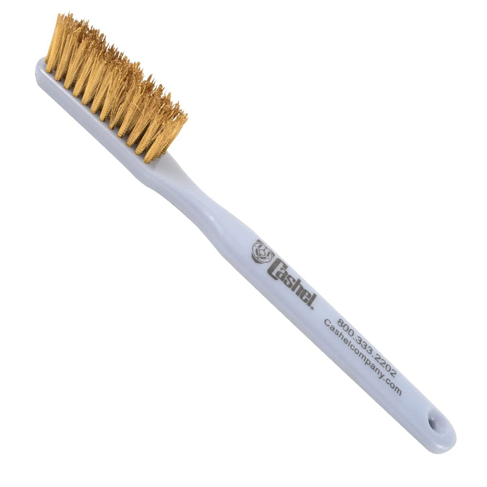 Cashel brosse pour crochets et boucles, vue avant, nettoie efficacement les attaches.