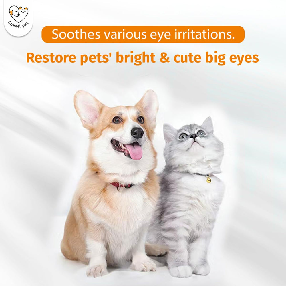 Ingrédients naturels et sûrs pour yeux sensibles Cassiel Pet.