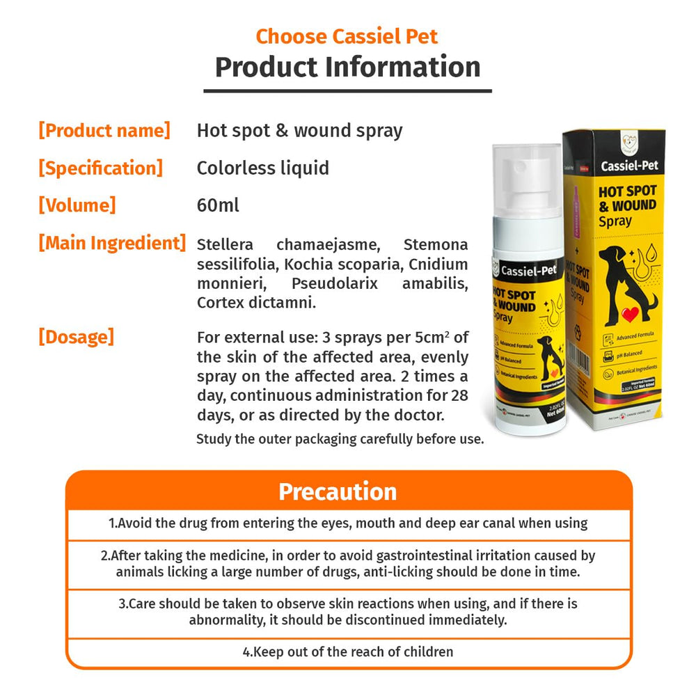 Idéal lors de déplacements: Cassiel pet spray en voyage.
