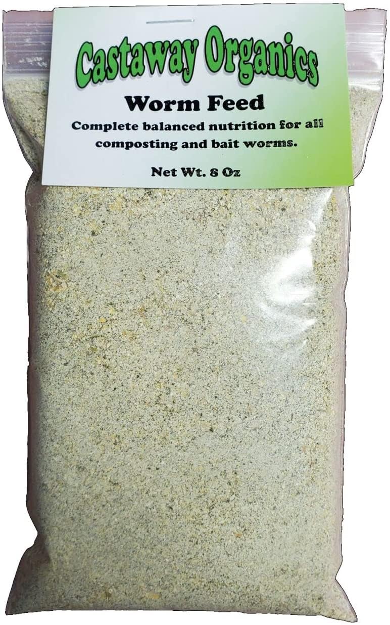 Castaway Organics – nourriture lombricompostage pour vers rouges, nutrition équilibrée et croissance saine