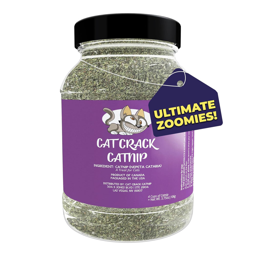 Cat Crack Catnip Bouteille: stimulant naturel pour chats et jeux.