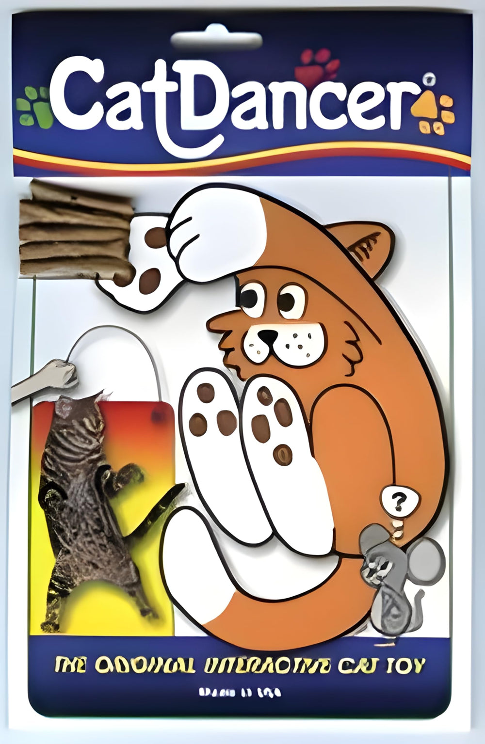 Cat Dancer, jouet chat avec carton enroulé pour griffage et poursuite