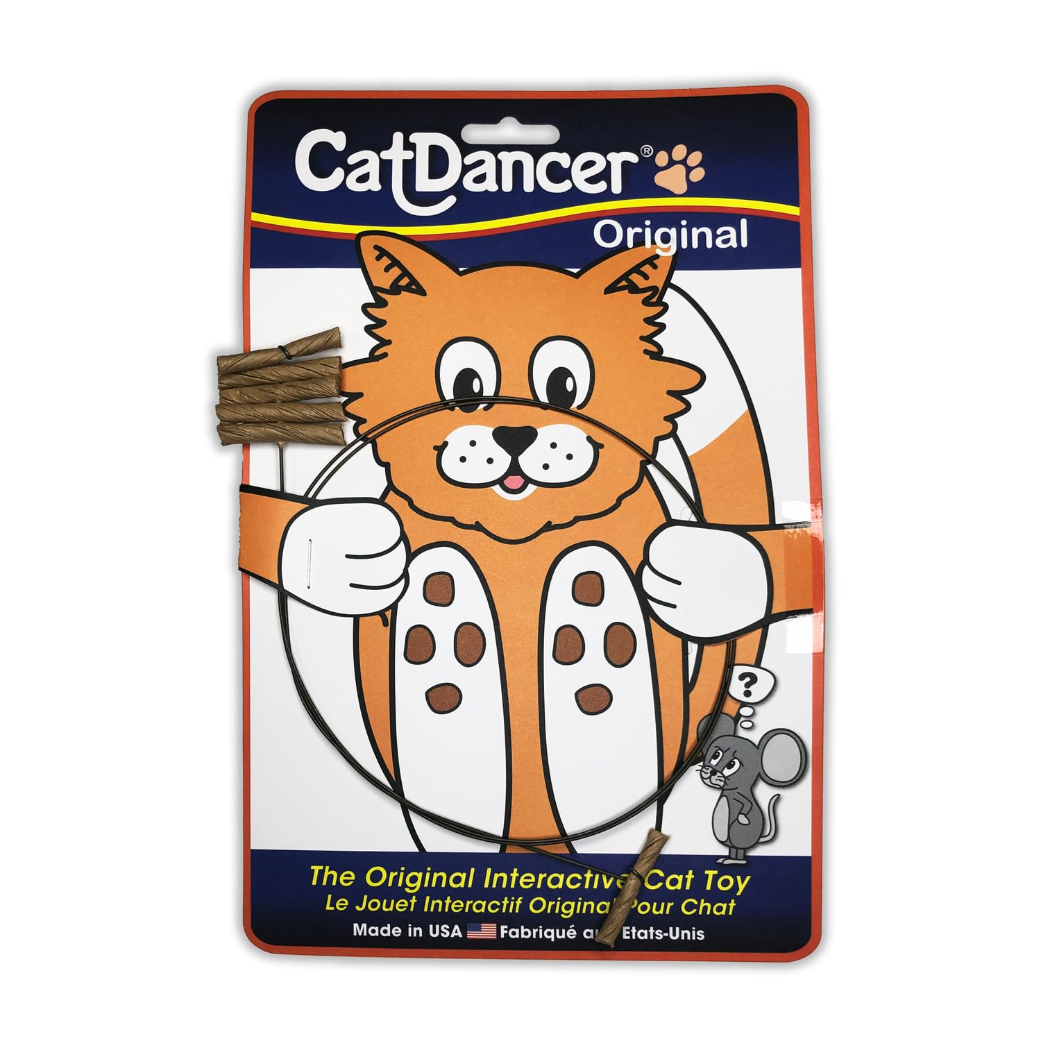 Cat Dancer jouet interactif avec rouleau en papier stimule l’activité du chat
